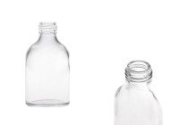 Γυάλινο μπουκάλι 60 ml (PP24) σε πλακέ σχήμα Γυάλινο μπουκάλι 60 ml (PP24) σε πλακέ σχήμα-εικόνα_προϊοντική