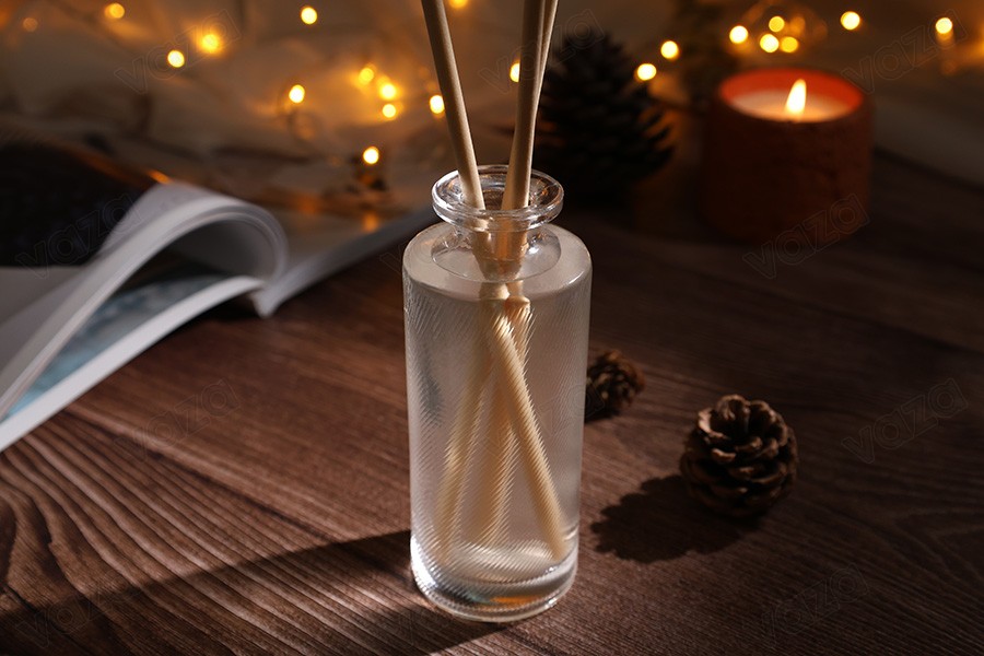 Shishe dekorative transparente prej qelqi 150 ml për aromatizues ambienti. -imazh_grup
