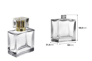 50 ml rechteckige Parfümflasche aus Glas mit Hals 15/400-εικόνα_διαστάσεις