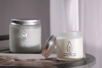 Pot en verre sablé de 250 ml avec couvercle en aluminium et doublure intérieure - 6 pcs Pot en verre sablé de 250 ml avec couvercle en aluminium et doublure intérieure - 6 pcs-photo_groupe