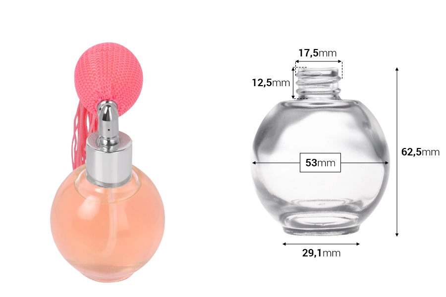 Shishe e rrumbullakët 50 ml (18/415)-imazh_dimensione