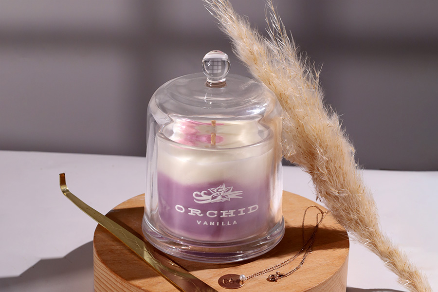 Decorative glass fountain 120 ml with bell lid-image_group