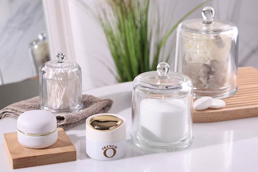 Διακοσμητική γυάλινη φοντανιέρα 210 ml με καπάκι καμπάνα Διακοσμητική γυάλινη φοντανιέρα 210 ml με καπάκι καμπάνα-εικόνα_διαστάσεις