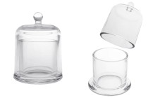 Decorative glass fountain 120 ml with bell lid-image_product