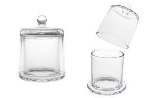 Fontaine décorative en verre 210 ml avec couvercle en forme de cloche-εικόνα_προϊοντική