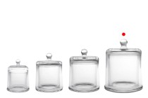 Decorative glass fountain 730 ml with bell lid Decorative glass fountain 730 ml with bell lid-image_group