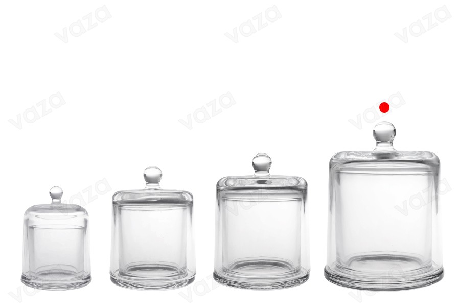 Διακοσμητική γυάλινη φοντανιέρα 730 ml με καπάκι καμπάνα Διακοσμητική γυάλινη φοντανιέρα 730 ml με καπάκι καμπάνα-εικόνα_σύνθεση