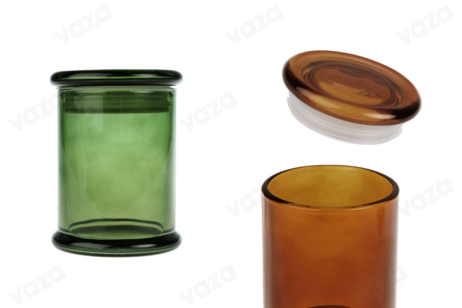 Kavanoz qelqi transparent 220 ml me kapak qelqi dhe mbyllje hermetike Kavanoz qelqi transparent 220 ml me kapak qelqi dhe mbyllje hermetike-imazh_produkt