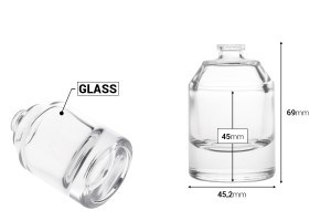Flacon de parfum de luxe de 30 ml avec bouchon de sécurité à sertir de 15 mm-εικόνα_διαστάσεις