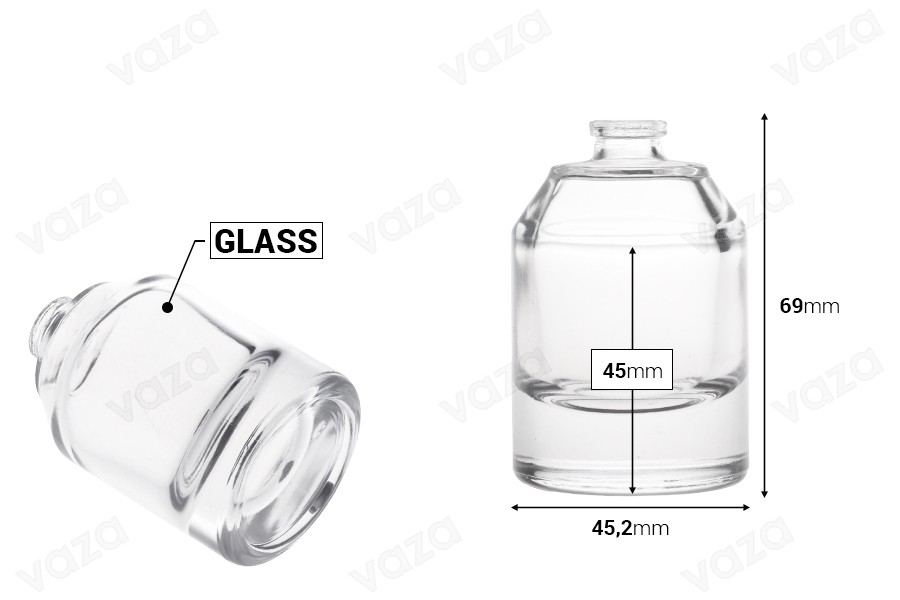 Μπουκάλι πολυτελείας για αρώματα 30 ml με κλείσιμο ασφαλείας crimp 15 mm Μπουκάλι πολυτελείας για αρώματα 30 ml με κλείσιμο ασφαλείας crimp 15 mm-εικόνα_διαστάσεις