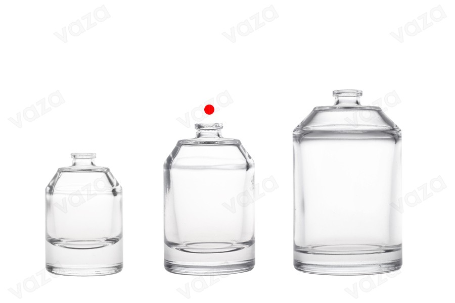 Luxuriöser Parfümflakon, 50 ml, mit 15-mm-Sicherheitsverschluss Luxuriöser Parfümflakon, 50 ml, mit 15-mm-Sicherheitsverschluss-bildgruppe