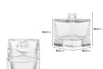 Μπουκάλι αρωμάτων 30 ml σε σχήμα κύβου με κλείσιμο ασφαλείας crimp 15 mm Μπουκάλι αρωμάτων 30 ml σε σχήμα κύβου με κλείσιμο ασφαλείας crimp 15 mm-εικόνα_διαστάσεις