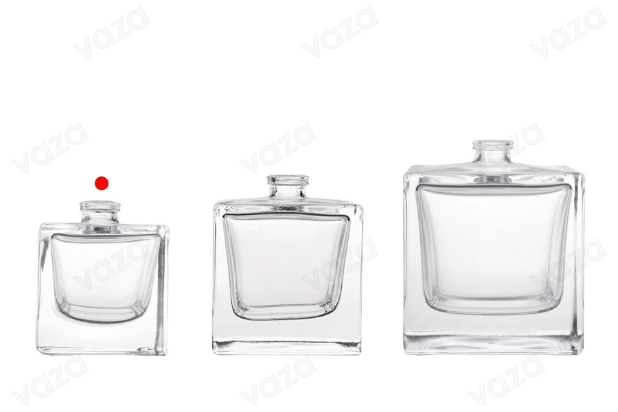 Shishe parfumi 30 ml në formë kubi me mbyllje sigurie crimp 15 mm Shishe parfumi 30 ml në formë kubi me mbyllje sigurie crimp 15 mm -imazh_grup