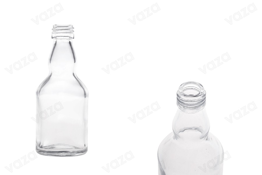 Petite bouteille en verre de 50 ml (PP 18) pour boissons ou huile d'olive-photo_produit