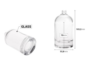 100 ml zylindrischer Glasparfümflakon mit 15/400-Ausgießer-εικόνα_διαστάσεις