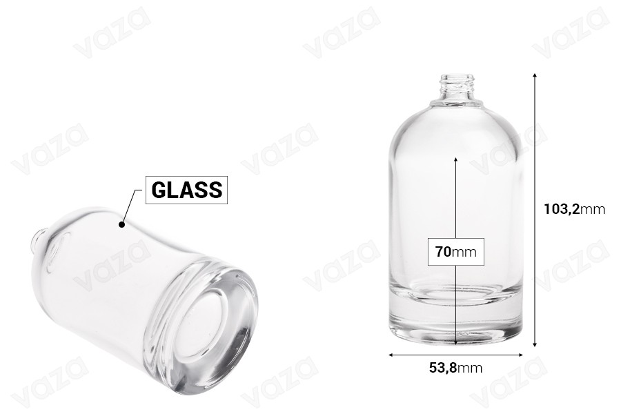 Γυάλινη φιάλη αρωμάτων 100 ml σε κυλινδρικό σχήμα με στόμιο 15/400 Γυάλινη φιάλη αρωμάτων 100 ml σε κυλινδρικό σχήμα με στόμιο 15/400-εικόνα_διαστάσεις