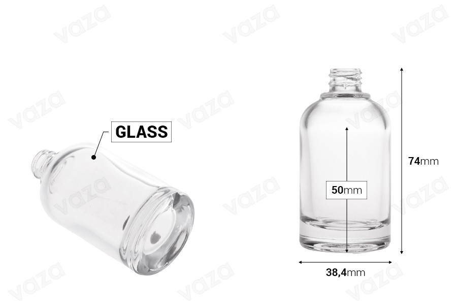 Γυάλινη φιάλη αρωμάτων 30 ml σε κυλινδρικό σχήμα με στόμιο 15/400 Γυάλινη φιάλη αρωμάτων 30 ml σε κυλινδρικό σχήμα με στόμιο 15/400-εικόνα_διαστάσεις