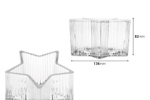 Star-shaped glass container 136x82 mm for candle Star-shaped glass container 136x82 mm for candle-image_dimensions