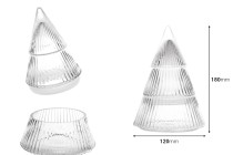 Tree-shaped glass container 120x180 mm for candle Tree-shaped glass container 120x180 mm for candle-image_dimensions