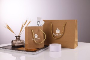 Sac cadeau en papier marron avec cordon torsadé 150 x 60 x 200 mm - 12 pcs-εικόνα_σύνθεση