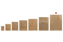 Brown paper gift bag with twisted rope handle in size 280x100x370 mm - 12 pcs Brown paper gift bag with twisted rope handle in size 280x100x370 mm - 12 pcs-image_group