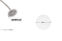 Adesivi biadesivi da 15 mm per stoppini di candele (materiale acrilico) - 56 pz Adesivi biadesivi da 15 mm per stoppini di candele (materiale acrilico) - 56 pz-dimensioni_immagine
