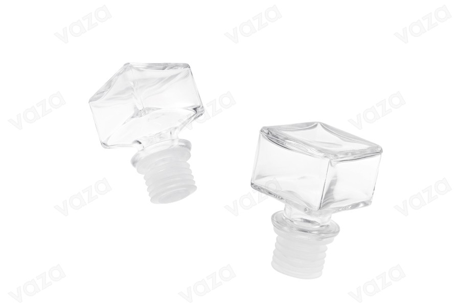 Bouchon en verre carré F 19.5 Bouchon en verre carré F 19.5-photo_produit