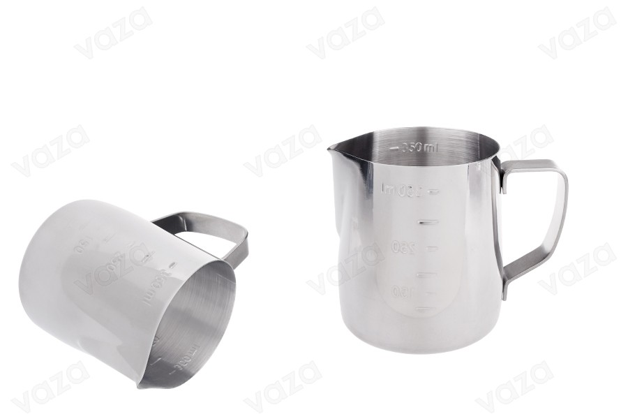 Σκεύος ανοξείδωτο (inox) 350 ml με διαβάθμιση και χερούλι-εικόνα_προϊοντική