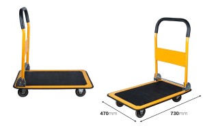 Faltbarer Kinderwagen - 4-Rad-Transportplattform - bis 70 kg-εικόνα_διαστάσεις