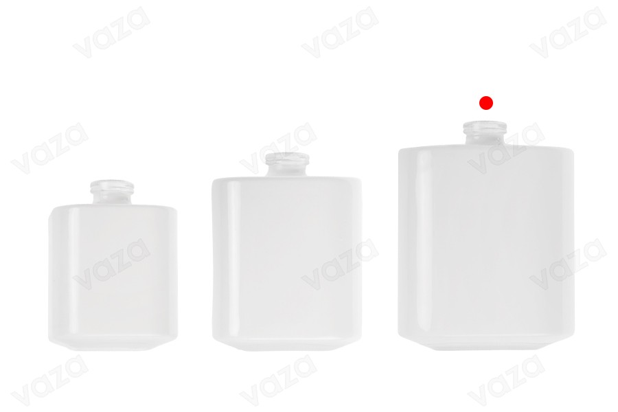 Parfümflasche 100 ml mit 15 mm „Crimp“-Sicherheitsverschluss in Weiß oder Schwarz Parfümflasche 100 ml mit 15 mm „Crimp“-Sicherheitsverschluss in Weiß oder Schwarz-εικόνα_σύνθεση