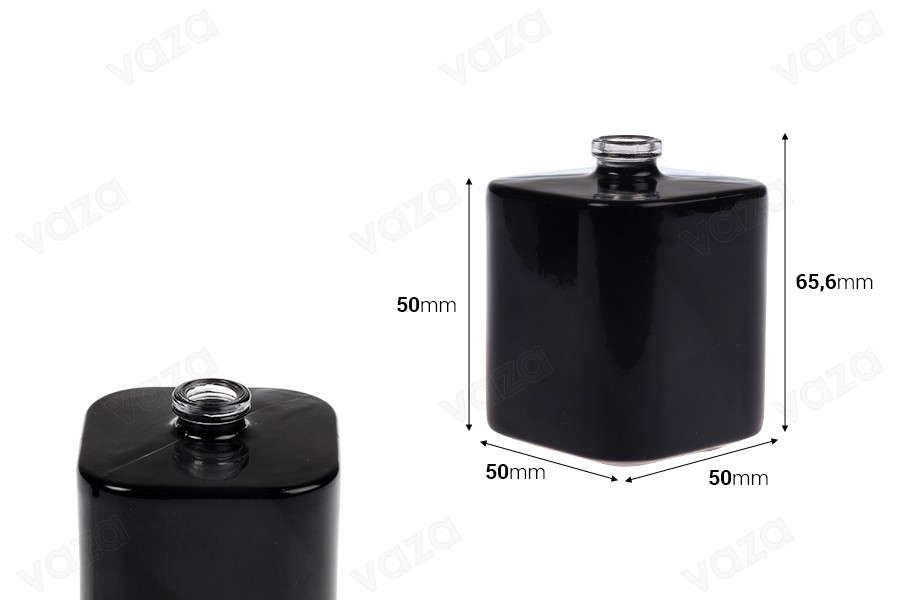 Μπουκάλι αρωμάτων 50 ml με κλείσιμο ασφαλείας "Crimp" 15 mm σε λευκό ή μαύρο χρώμα-εικόνα_διαστάσεις