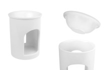 Κεραμικός αρωματιστής χώρου για wax melts και έλαια σε λευκό χρώμα Κεραμικός αρωματιστής χώρου για wax melts και έλαια σε λευκό χρώμα