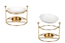 Μεταλλικός αρωματιστής με κεραμική βάση για κεριά και έλαια-εικόνα_προϊοντική