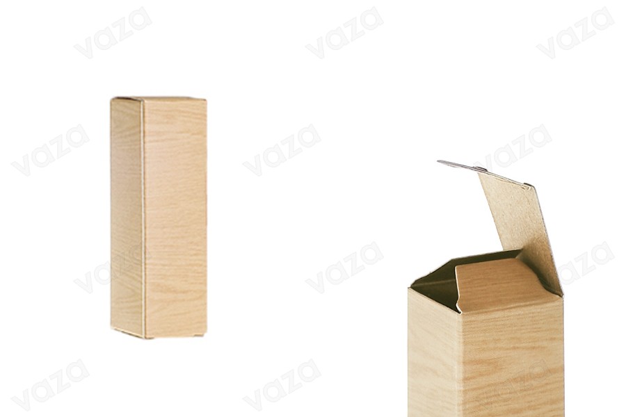 Kartonschachtel mit Holzmuster 25x25x87 - 50 Stk-produktbild