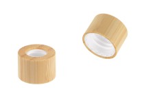 Καπάκι - δαχτυλίδι πλαστικό με επικάλυψη bamboo για σταγονόμετρα 5 έως 100 ml-εικόνα_προϊοντική