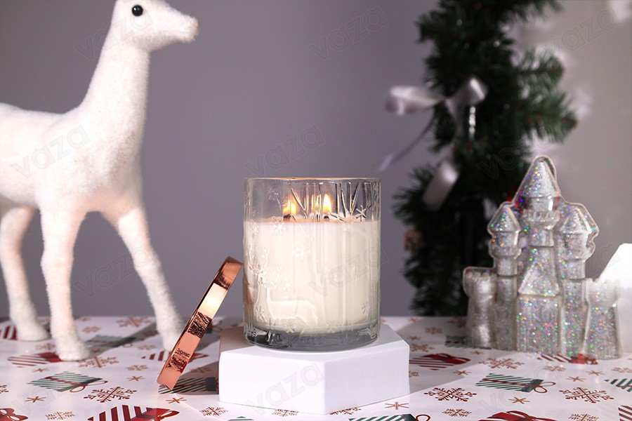 Glass jar 350 ml transparent with metal lid and rubber for candles Glass jar 350 ml transparent with metal lid and rubber for candles-image_group