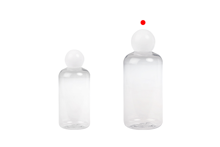 Bouteille en plastique (PET) transparente de 500 ml avec bouchon rond blanc et bouchon Bouteille en plastique (PET) transparente de 500 ml avec bouchon rond blanc et bouchon-photo_groupe