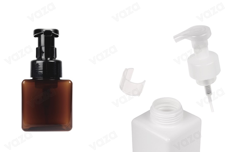 Plastic (PETG) bottle 250 ml with foam pump (PP42) Plastic (PETG) bottle 250 ml with foam pump (PP42)-image_product