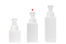 Bouteille en plastique (PETG) de 450 ml avec pompe à mousse (PP42) Bouteille en plastique (PETG) de 450 ml avec pompe à mousse (PP42)-photo_groupe