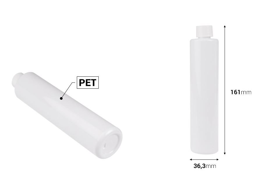 Ανταλλακτικό εσωτερικό λευκό μπουκάλι με λευκό καπάκι για τον κωδικό 1193-4-100-εικόνα_διαστάσεις