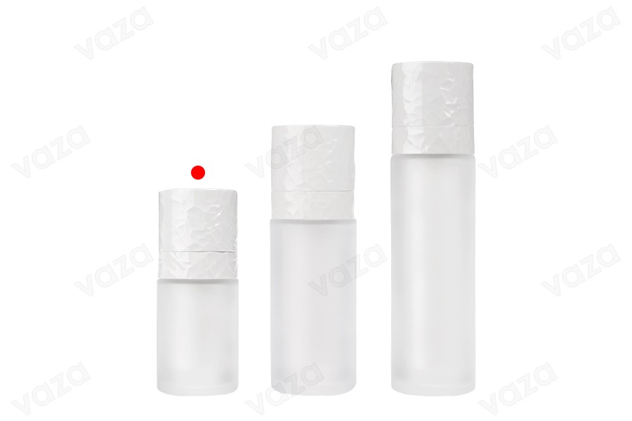 Επαναγεμιζόμενο μπουκάλι airless 15 ml με αντλία κρέμας και εξωτερική γυάλινη θήκη αμμοβολής Επαναγεμιζόμενο μπουκάλι airless 15 ml με αντλία κρέμας και εξωτερική γυάλινη θήκη αμμοβολής-εικόνα_σύνθεση