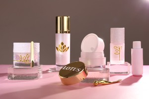 Flacon airless rechargeable de 30 ml avec pompe à crème et boîtier extérieur en verre sablé-εικόνα_σύνθεση