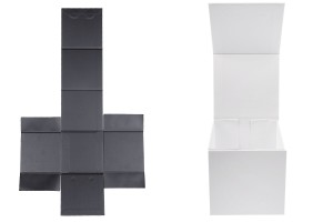 Coffret de luxe avec fermeture magnétique de couleur noire ou blanche 110x110x110 mm avec étui intérieur en plastique (pour pots code 1105-2-0)-5