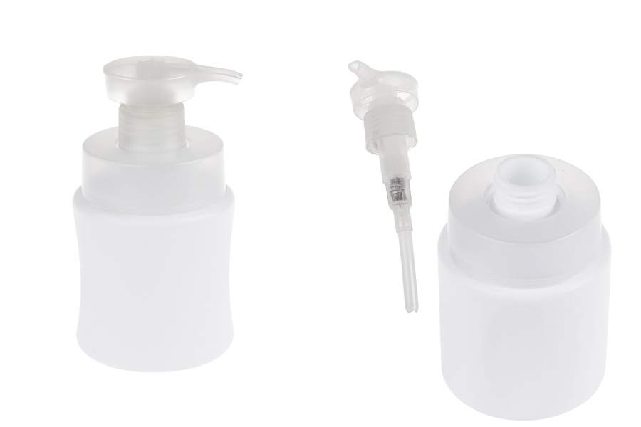 Πλαστικό (HDPE) λευκό μπουκάλι 200 ml με αντλία ασφαλείας-εικόνα_προϊοντική