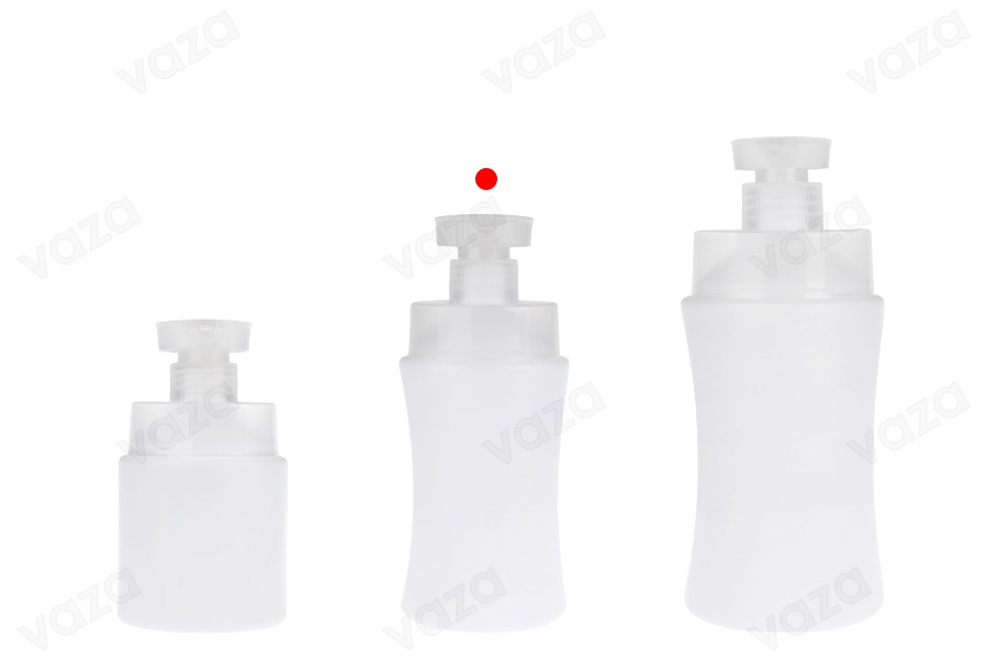 Πλαστικό (HDPE) λευκό μπουκάλι 300 ml με αντλία ασφαλείας-εικόνα_σύνθεση