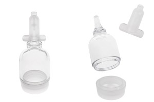 Flacon jetable transparent de 10 ml avec bouchon-εικόνα_προϊοντική