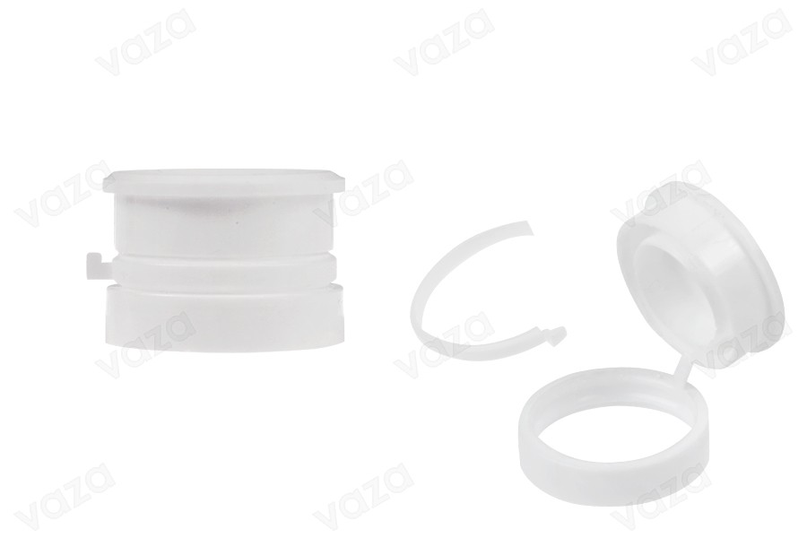 Plastic snap-on safety cap (PP24) in white color for medicines and homeopathics Plastic snap-on safety cap (PP24) in white color for medicines and homeopathics-image_product
