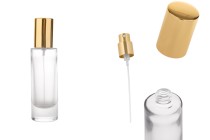 Transparent 30ml perfume glass bottle with aluminum spray pump and cap Transparent 30ml perfume glass bottle with aluminum spray pump and cap-image_product