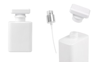 Flacon de parfum en verre 50 ml de couleur blanche avec spray et bouchon-εικόνα_προϊοντική
