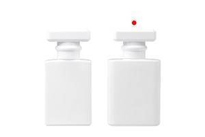 Flacon de parfum en verre 50 ml de couleur blanche avec spray et bouchon-εικόνα_σύνθεση